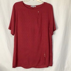 MISSLOOK 🍁 Burgundy Blouse Size L